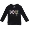 Chaser Kids Boo Recycled Bliss Knit Tee With Glitter (Toddler/Little Kids)