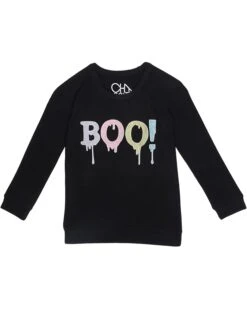 Chaser Kids Boo Recycled Bliss Knit Tee With Glitter (Toddler/Little Kids)