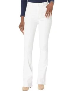 7 For All Mankind Ultra High-Rise Skinny Boot In No Filter Clean White