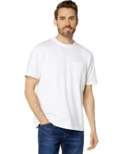 L.L.Bean Carefree Unshrinkable Tee With Pocket Short Sleeve