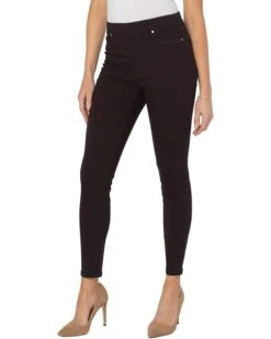 Liverpool Chloe Pull-On Ankle Skinny Jeans 28" In Molasses