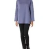 Eileen Fisher Petite High Funnel Neck Tunic