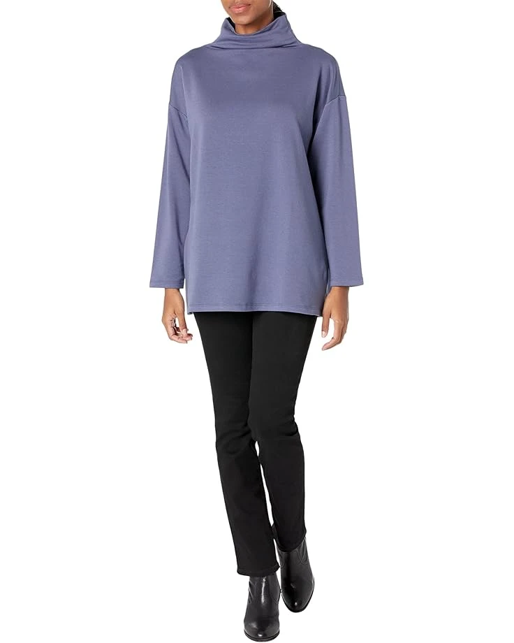Eileen Fisher Petite High Funnel Neck Tunic 2 Eileen Fisher Petite High Funnel Neck Tunic