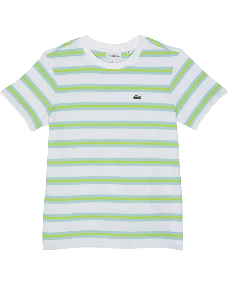 Lacoste Kids Short Sleeve Striped Crew Neck T-Shirt (Big Kids) 3 Lacoste Kids Short Sleeve Striped Crew Neck T-Shirt (Big Kids)