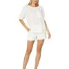 Barefoot Dreams Malibu Collection® Sun Soaked Crinkle Cotton Tee & Shorts Set -Madewell Store 61S3bRKaTfL. AC SR736920