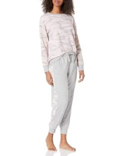 Splendid Women's Pajama Pullover Sweatshirt & Sweatpant Lounge Set