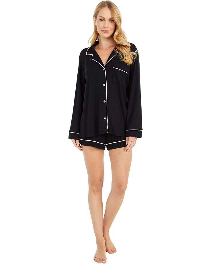 Eberjey Gisele - Long Sleeve Short PJ Set 3 Eberjey Gisele - Long Sleeve Short PJ Set