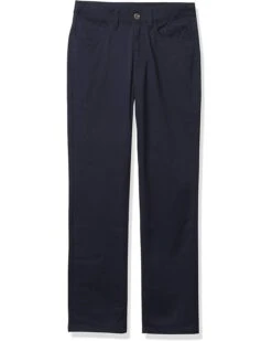 Nautica Boys' Flat Front Stretch Twill Chino Khaki Pant