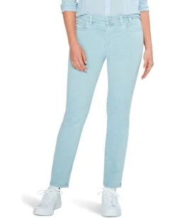 NIC+ZOE Colored Mid-Rise Straight Ankle Jeans