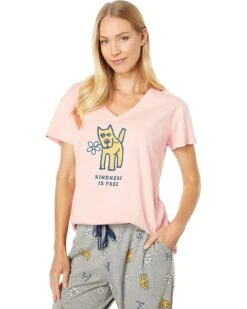 Life Is Good Rocket Kindness Is Free Snuggle Up Relaxed Sleep Vee