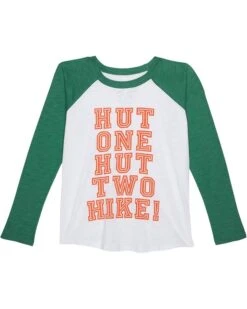 Chaser Kids Hut One Hut Two Gauze Jersey Baseball Tee (Toddler/Little Kids)