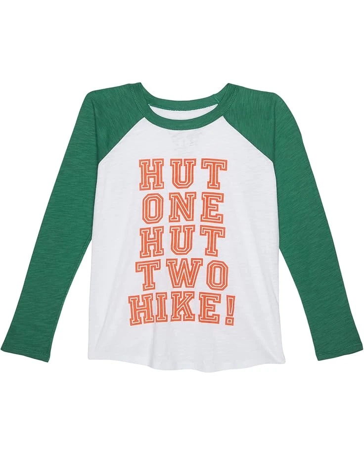 Chaser Kids Hut One Hut Two Gauze Jersey Baseball Tee (Toddler/Little Kids) 3 Chaser Kids Hut One Hut Two Gauze Jersey Baseball Tee (Toddler/Little Kids)