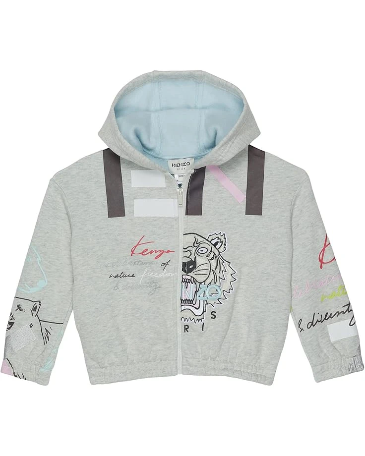 Kenzo Kids Zip-Up Hoodie Polar Bear Print (Little Kids/Big Kids) 3 Kenzo Kids Zip-Up Hoodie Polar Bear Print (Little Kids/Big Kids)