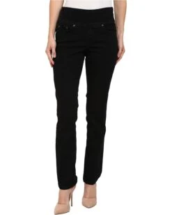 Jag Jeans Petite Peri Pull-On Denim Straight Leg Jeans