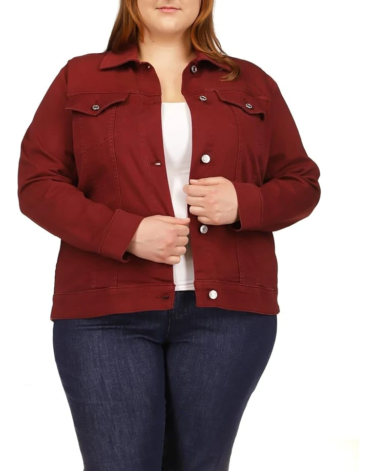 MICHAEL Michael Kors Plus Size Basic Denim Jacket 3 MICHAEL Michael Kors Plus Size Basic Denim Jacket