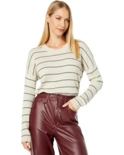Madewell Lawson Crop Pullover Sweater In Stripe