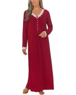 Eileen West 50" Sweater Knit Ballet Long Sleeve Nightgown