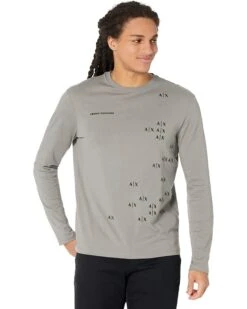 Armani Exchange Scattered Logo Long Sleeve T-Shirt