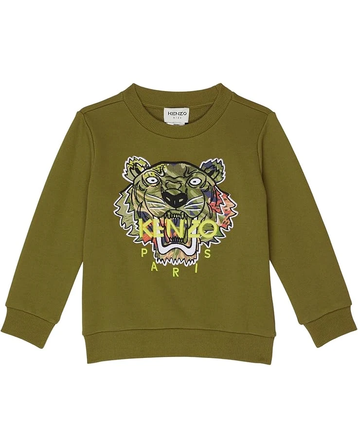 Kenzo Kids Tiger Embroidered Sweatshirt (Toddler/Little Kids) 3 Kenzo Kids Tiger Embroidered Sweatshirt (Toddler/Little Kids)