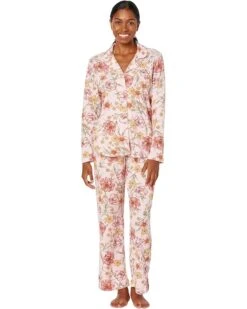 Karen Neuburger Petite Botanical Garden Long Sleeve Girlfriend Long Pajama