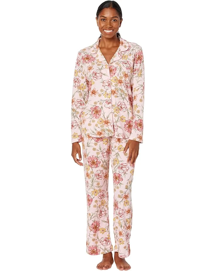 Karen Neuburger Petite Botanical Garden Long Sleeve Girlfriend Long Pajama 3 Karen Neuburger Petite Botanical Garden Long Sleeve Girlfriend Long Pajama