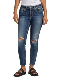 Silver Jeans Co. Suki Mid-Rise Skinny Crop Jeans L43975EAE388