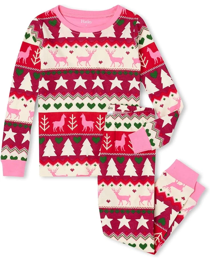 Hatley Kids Holiday Fair Isle Organic Cotton PJ Set (Toddler/Little Kids/Big Kids) 3 Hatley Kids Holiday Fair Isle Organic Cotton PJ Set (Toddler/Little Kids/Big Kids)