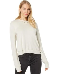 Three Dots Layered Detail Long Sleeve Tee