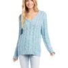 Karen Kane Cable-Knit Sweater