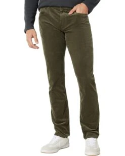 Paige Federal Slim Straight Fit Stretch Forest Shadow Corduroy