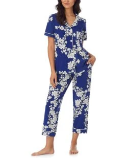 Bedhead PJs Short Sleeve Cropped PJ Set (Cotton Spandex)