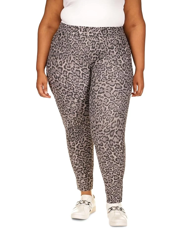 MICHAEL Michael Kors Plus Size Print Twill Pull-On Leggings 3 MICHAEL Michael Kors Plus Size Print Twill Pull-On Leggings