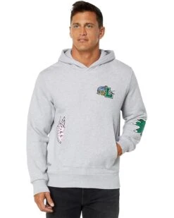 Lacoste Croc Icon Heroes Cotton Hoodie Sweatshirt With Patch Details