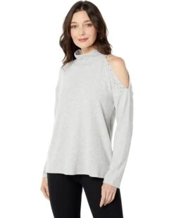Vince Camuto Cold-Shoulder Heat Set Cozy Top