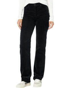 AG Adriano Goldschmied Alexxis Vintage High-Rise Straight Extended Hem In Super Black