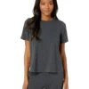 Eileen Fisher Crew Neck Short Short Sleeve Top In Fine Stretch Jersey Knit -Madewell Store 71jyYdlpVdL. AC SR736920
