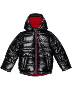 Tommy Hilfiger Kids High Shine Hood Logo Puffer (Little Kids)
