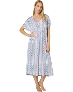 Tommy Bahama Geo Stripe Long Caftan