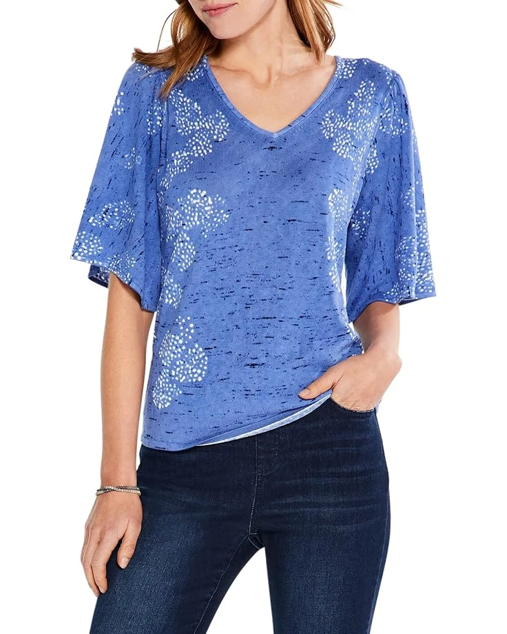 NIC+ZOE Petite Coastline Coral Sweater 3 NIC+ZOE Petite Coastline Coral Sweater