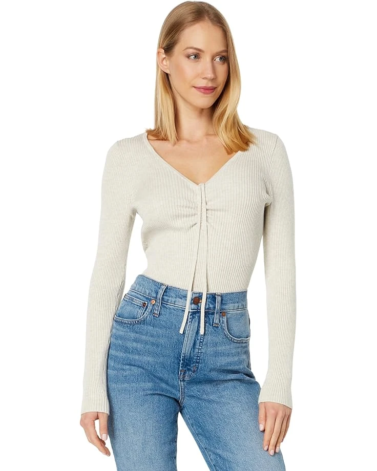 Madewell Ibiza V-Neck Cinched Slim Pullover 3 Madewell Ibiza V-Neck Cinched Slim Pullover