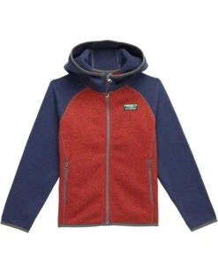 L.L.Bean Bean's Sweater Fleece Hooded Color-Block (Big Kids)