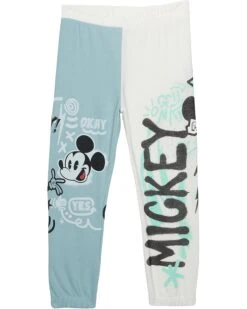 Chaser Kids Mickey Mouse Mash Up Cozy Knit Pants (Big Kids)