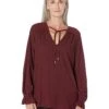 MICHAEL Michael Kors Solid Raglan Peasant Tunic