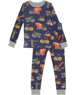 Hatley Kids Construction Trucks Organic Cotton PJ Set (Toddler/Little Kids/Big Kids)