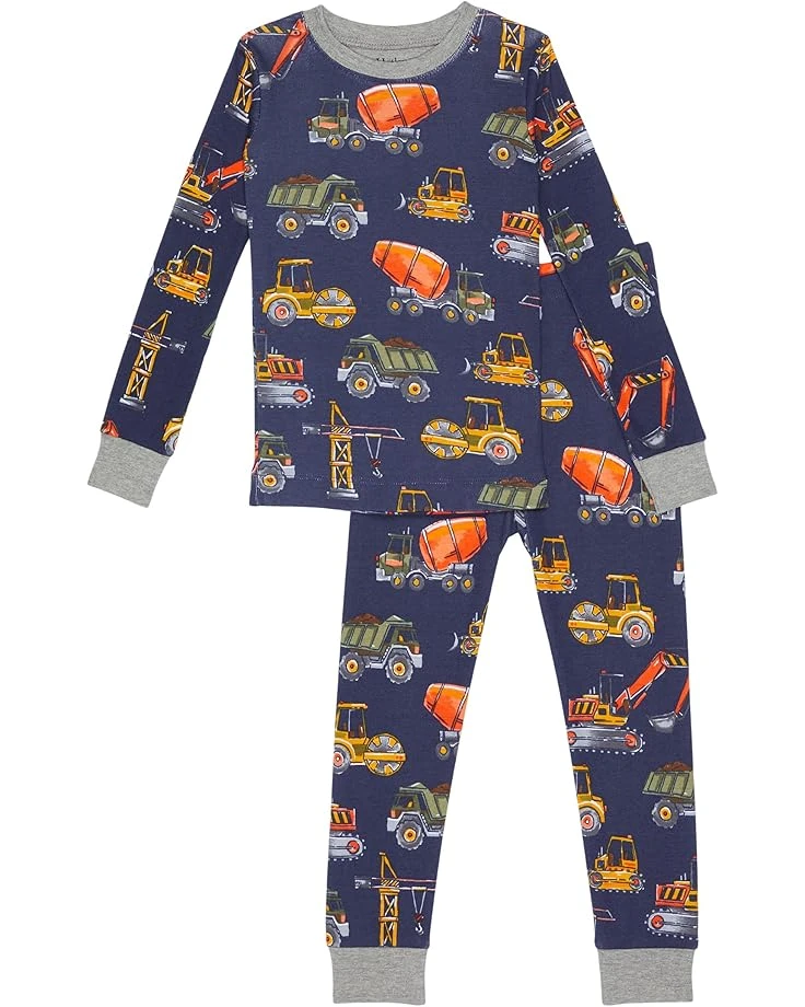 Hatley Kids Construction Trucks Organic Cotton PJ Set (Toddler/Little Kids/Big Kids) 3 Hatley Kids Construction Trucks Organic Cotton PJ Set (Toddler/Little Kids/Big Kids)