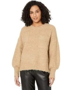 Vince Camuto Bocle Crew With Chest Pocket