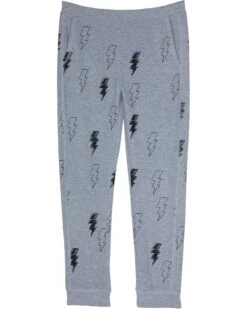 Chaser Kids Scribble Bolt Pants RPET Cozy Knit Beach Joggers (Toddler/Little Kids)