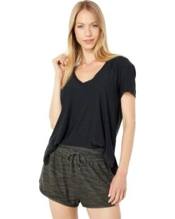 Beyond Yoga Featherweight Spacedye Split Up Long Tee