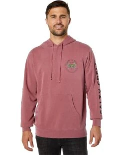 Salty Crew Blue Crabber Overdyed Fleece Hoodie