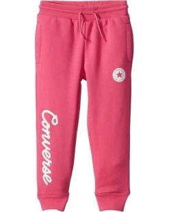 Converse Kids Fleece Script Logo Joggers (Little Kids)